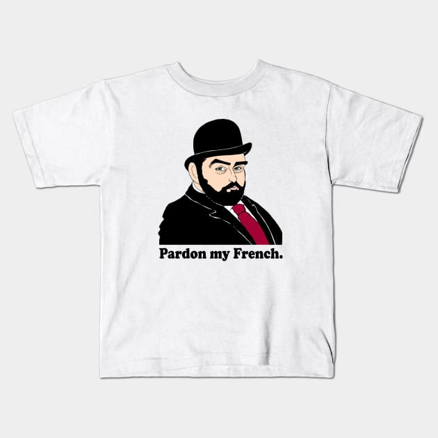 FAMILY AFFAIR MR. FRENCH FAN ART Kids T-Shirt by cartoonistguy